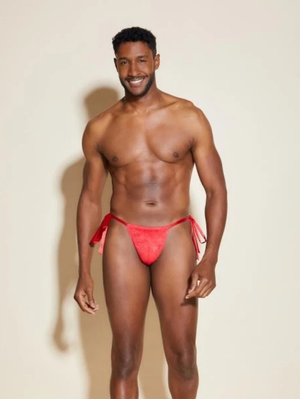 Cosabella Men's Red Side-Tie Bikini Briefs